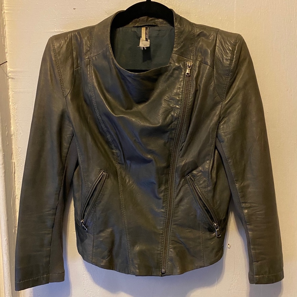 Top shop leather jacket